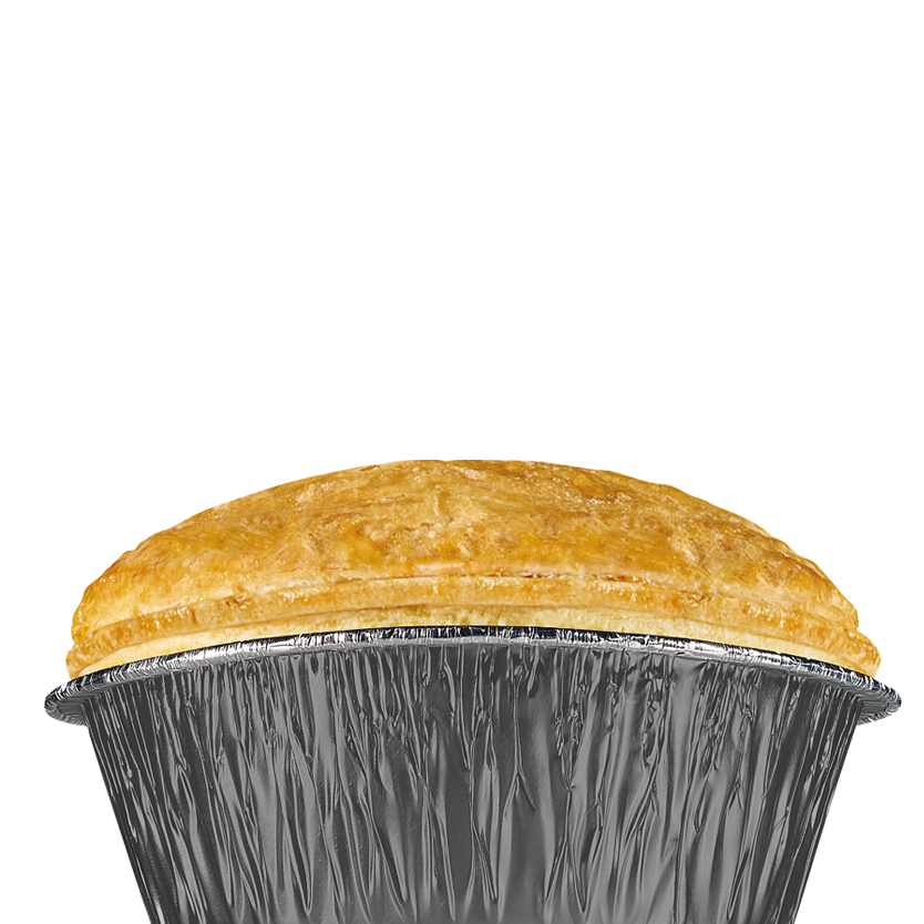 At the chippy Pukka Pies