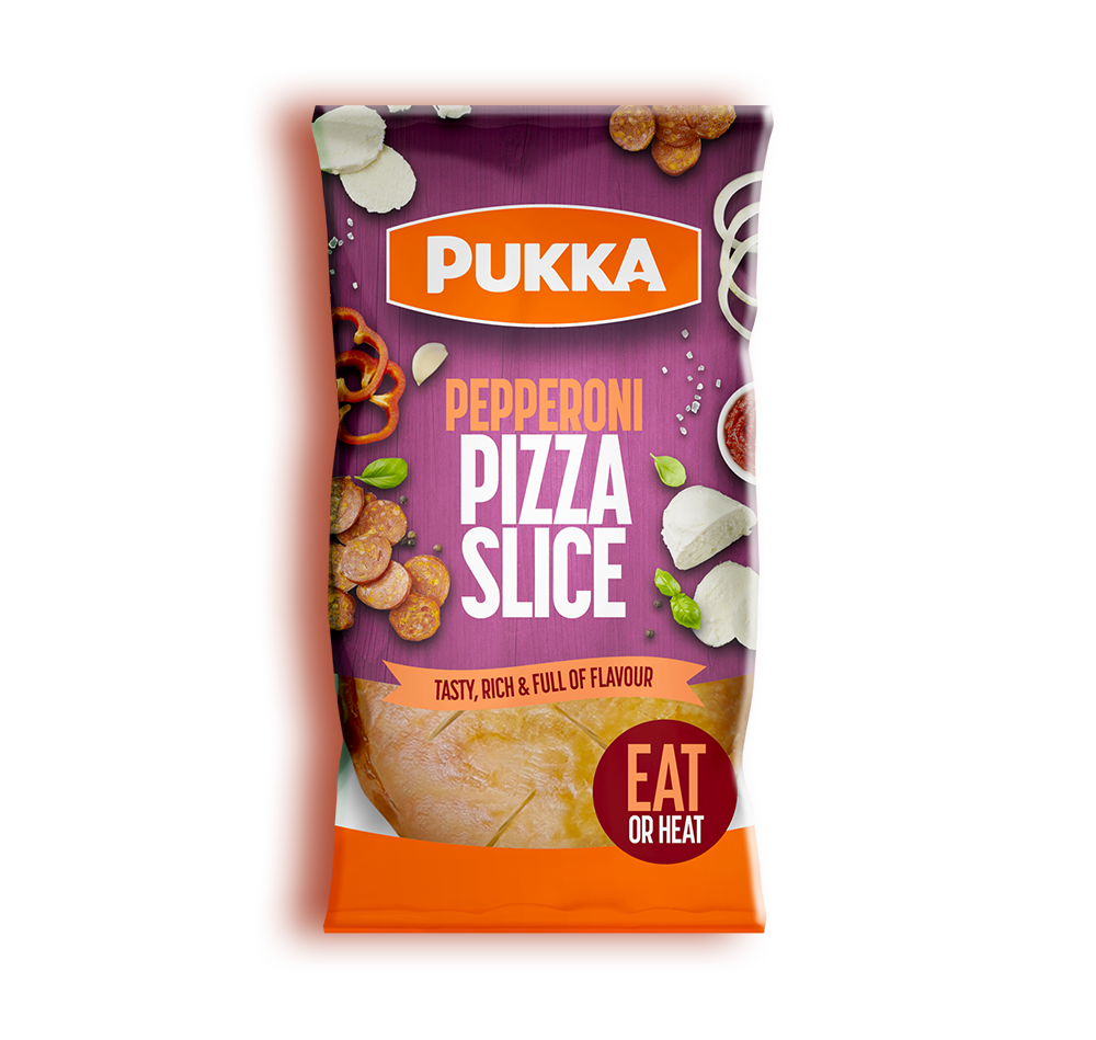 Pukka pepperoni pizza slice