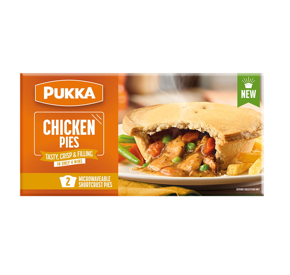 Pukka Chicken Microwaveable Shortcrust Pies