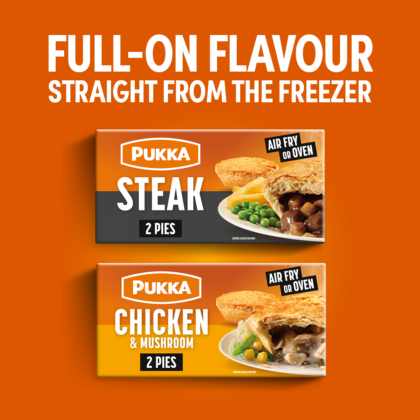 Full-on flavour straight from frozen