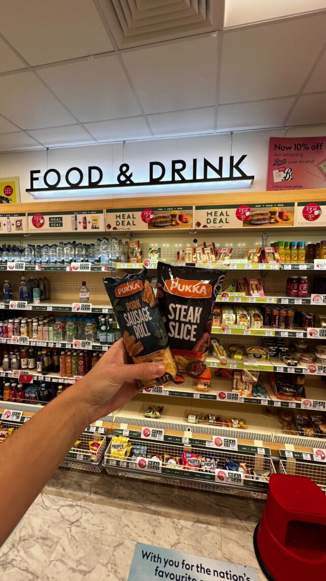 Your meal deal just got a whole lot better 😍You can now grab Pukka Steak Slice & Pukka Sausage Roll from @bootsuk stores! 🛍️